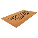 Kokosmat Porto – Deurmat Buiten - 100% Kokosvezel, Natuurlijk & Slijtvast, Stevige PVC Rug - Natuur