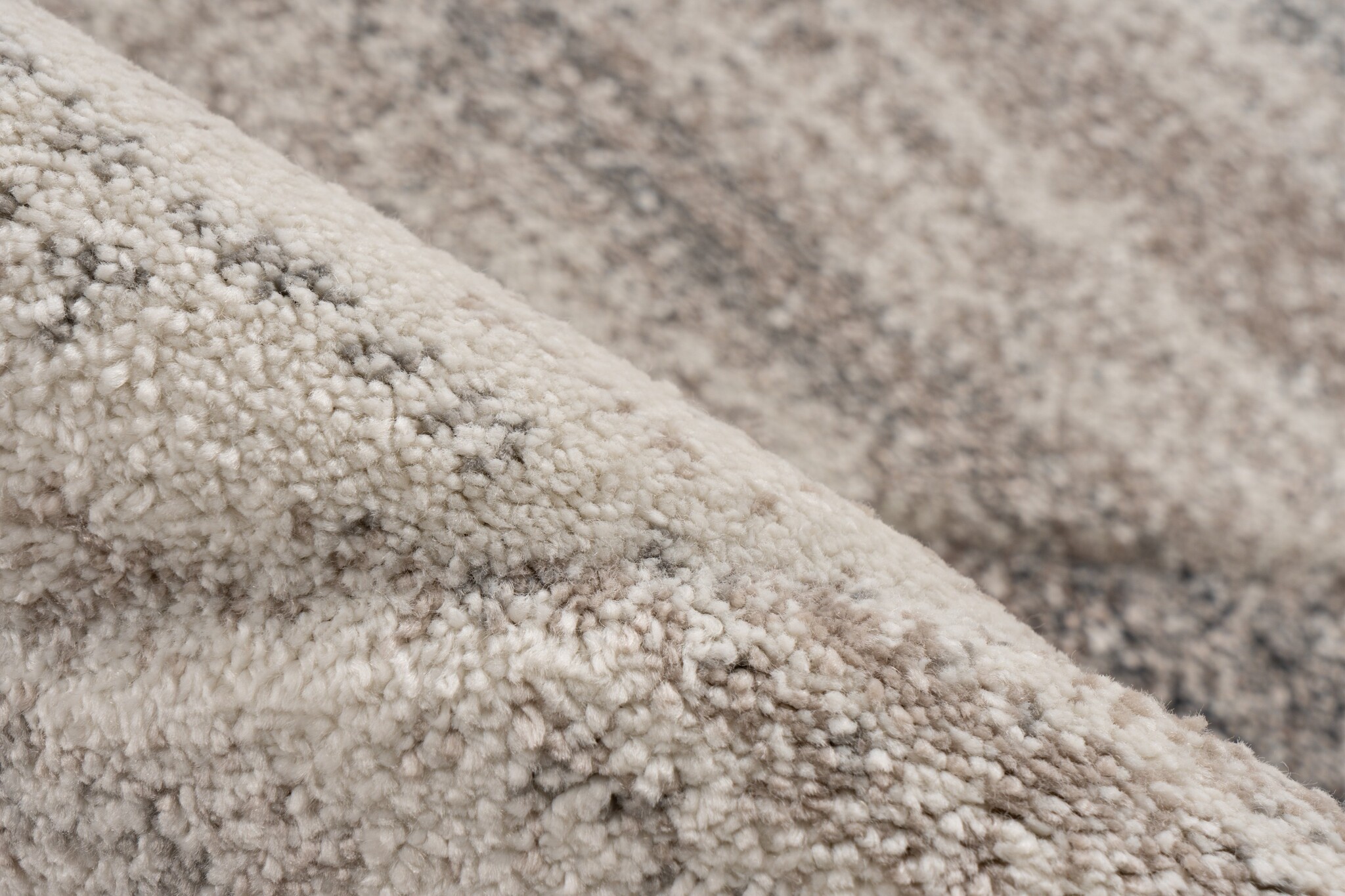 Trendy Home Abstract - Modern Vloerkleed - Laagpolig, Hoge dichtheid, Soft Touch - Zilver Creme