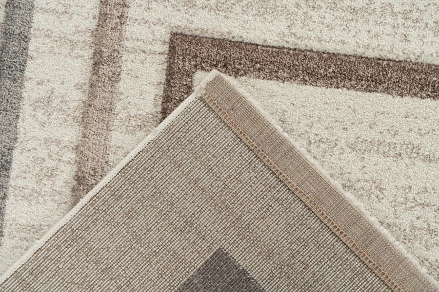 Trendy Home Loom - Modern Vloerkleed - Abstract, Laagpolig, Hoge dichtheid, Soft Touch - Zilver Creme