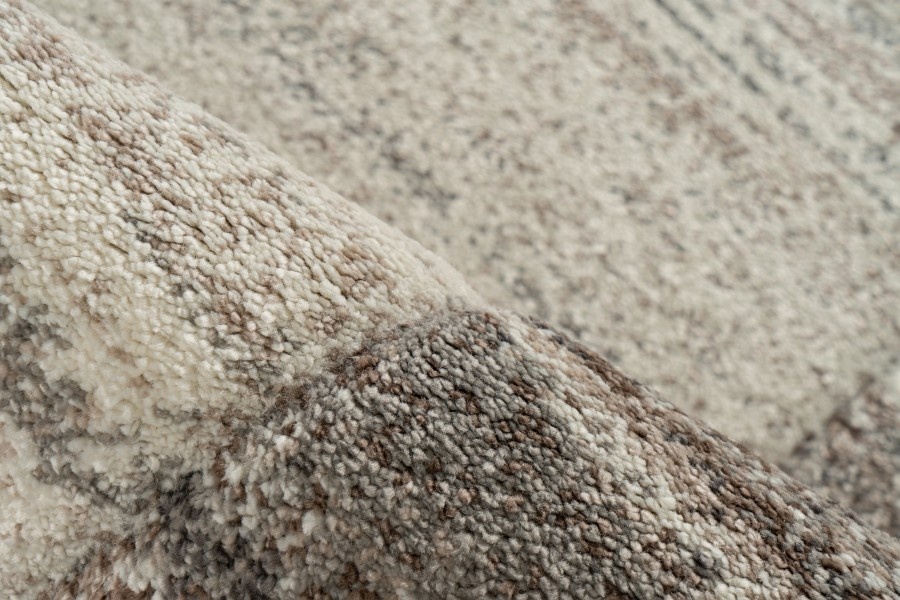 Trendy Home - Modern Vloerkleed - Abstract, Laagpolig, Hoge dichtheid, Soft Touch - Zilver Creme