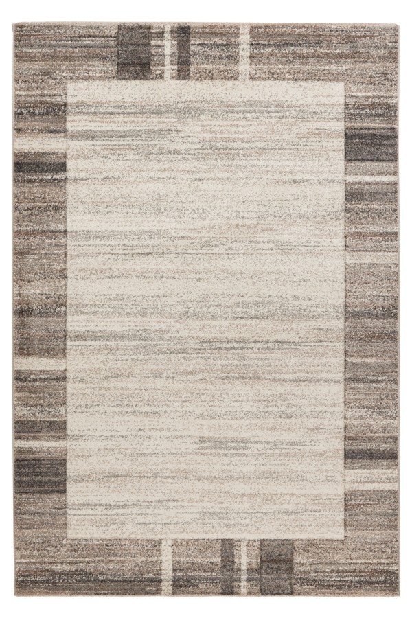 Trendy Home - Modern Vloerkleed - Abstract, Laagpolig, Hoge dichtheid, Soft Touch - Zilver Creme
