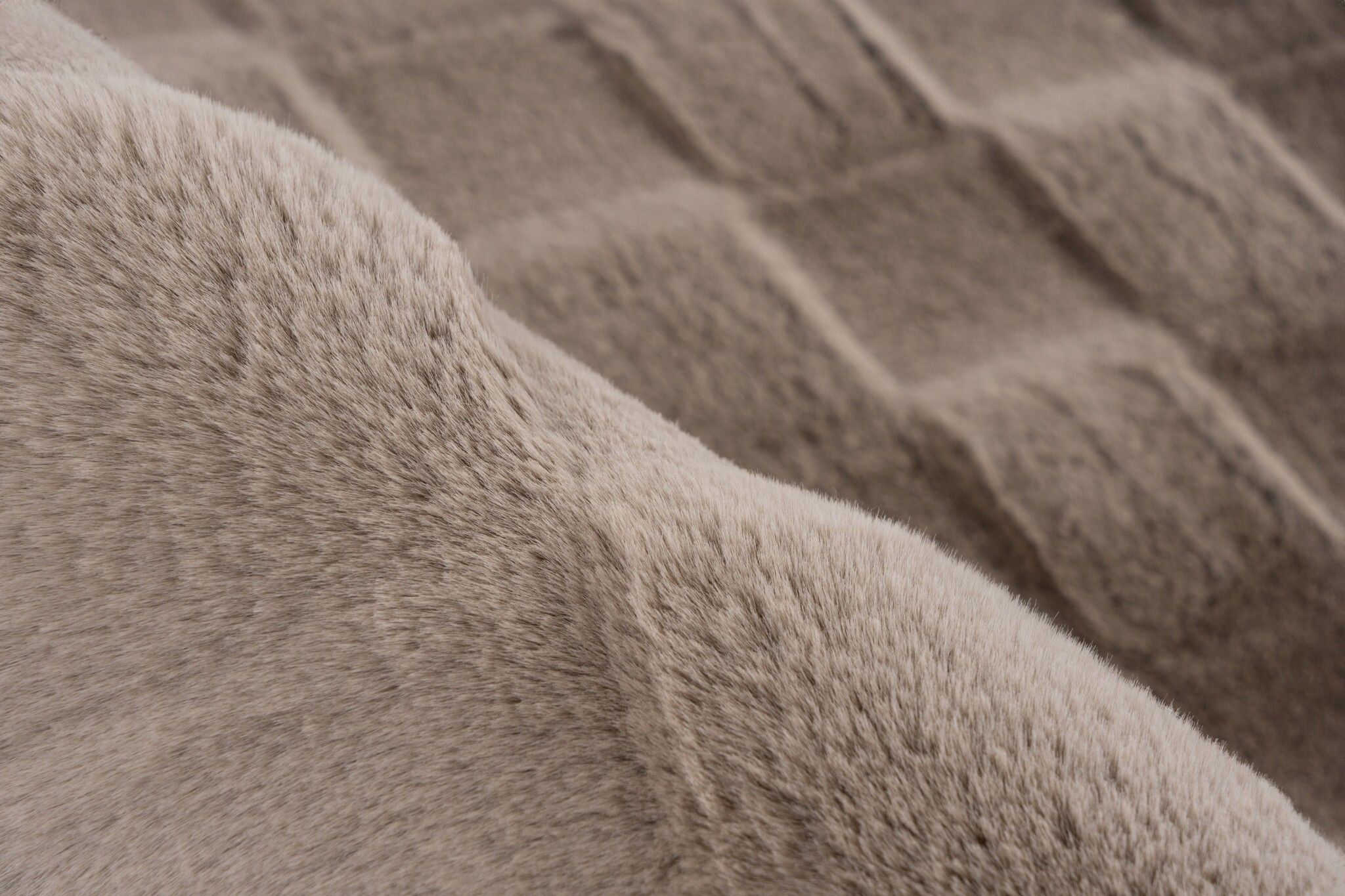 Soul Soft - Fluffy Vloerkleed - 3D Effect, Hoogpolig, 100% Polyester, Super Soft Touch - Taupe