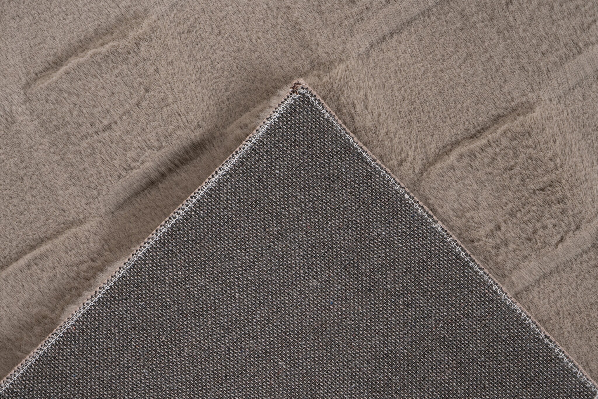 Soul Soft - Fluffy Vloerkleed - 3D Effect, Hoogpolig, 100% Polyester, Super Soft Touch - Taupe