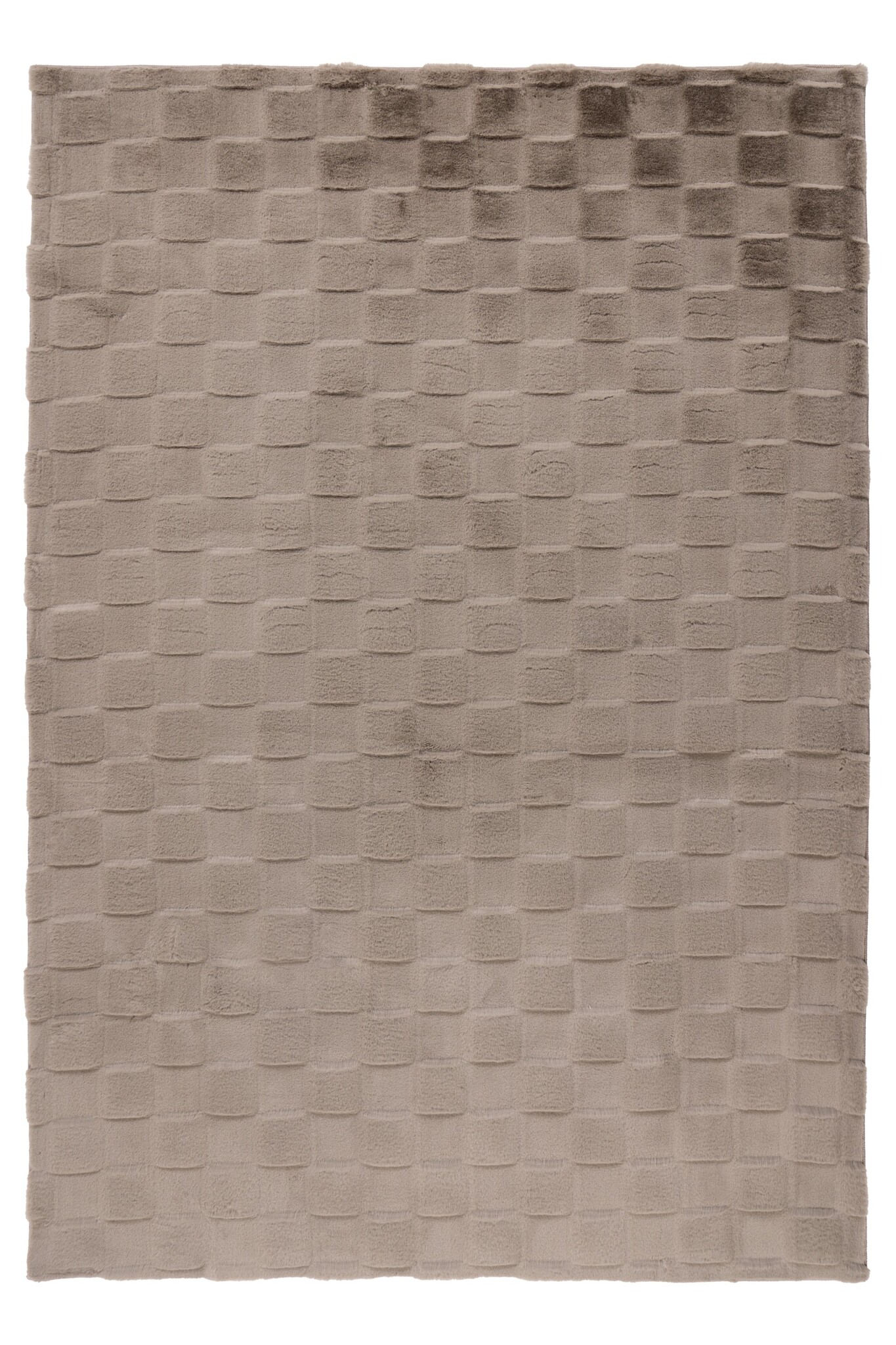 Soul Soft - Fluffy Vloerkleed - 3D Effect, Hoogpolig, 100% Polyester, Super Soft Touch - Taupe