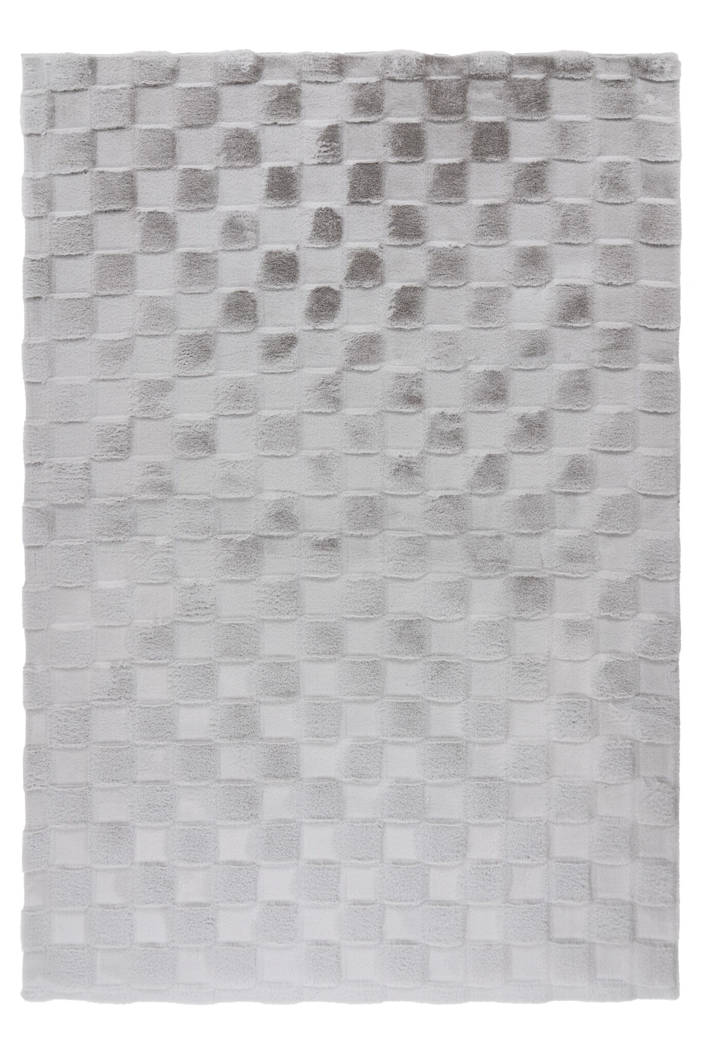 Soul Soft - Fluffy Vloerkleed - 3D Effect, Hoogpolig, 100% Polyester, Super Soft Touch - Zilver