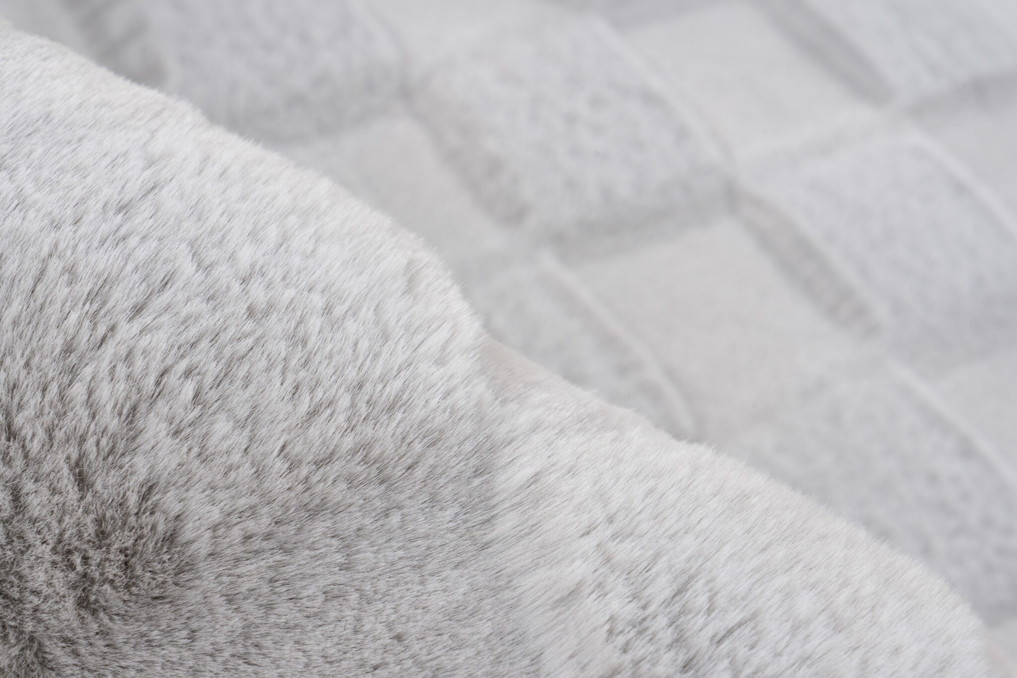 Soul Soft - Fluffy Vloerkleed - 3D Effect, Hoogpolig, 100% Polyester, Super Soft Touch - Zilver