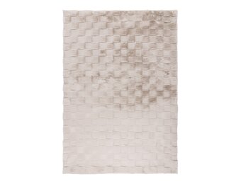 Soul Soft - Fluffy Vloerkleed - 3D Effect, Hoogpolig, 100% Polyester, Super Soft Touch - Licht Taupe