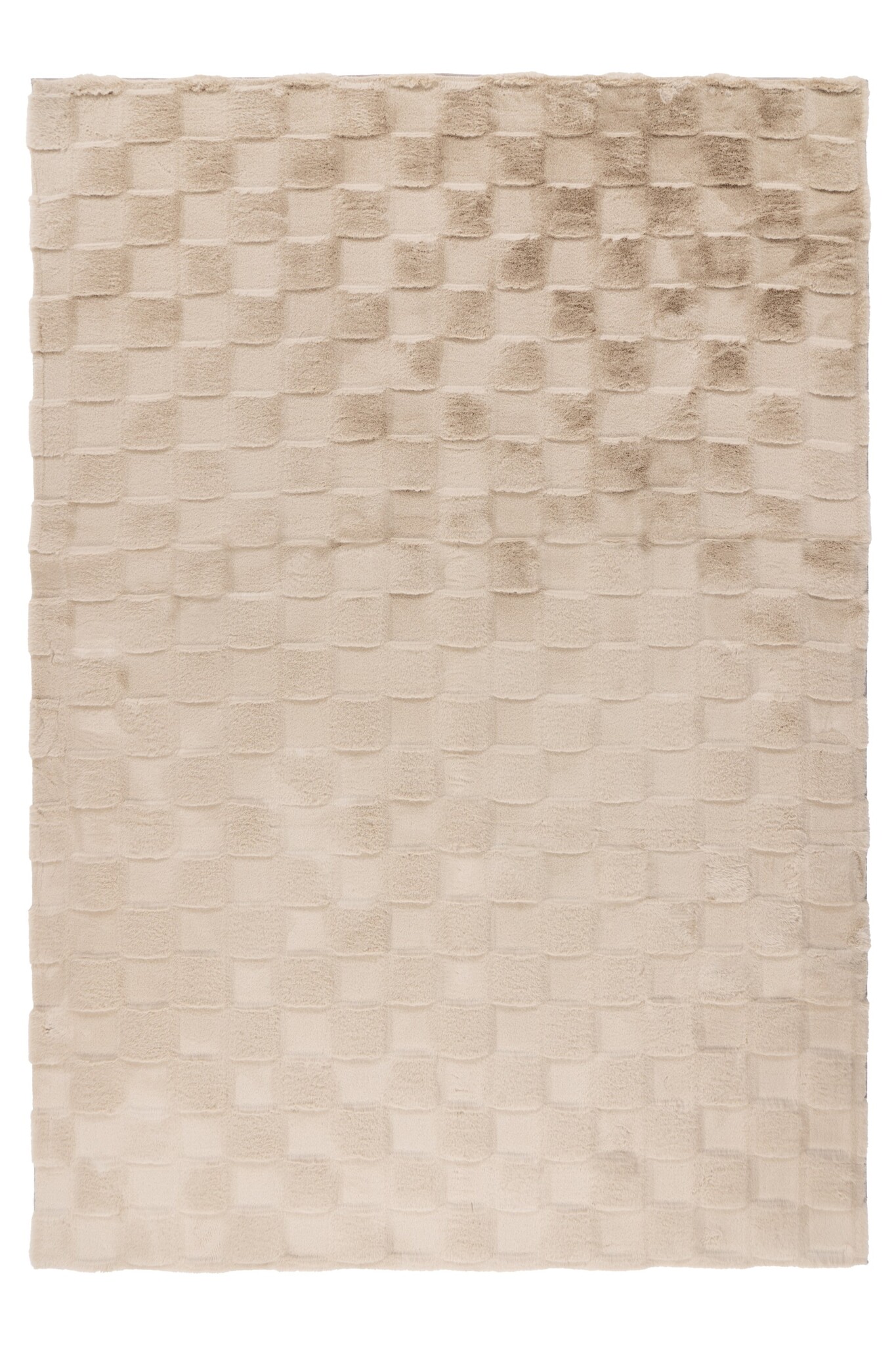 Soul Soft - Fluffy Vloerkleed - 3D Effect, Hoogpolig, 100% Polyester, Super Soft Touch - Beige