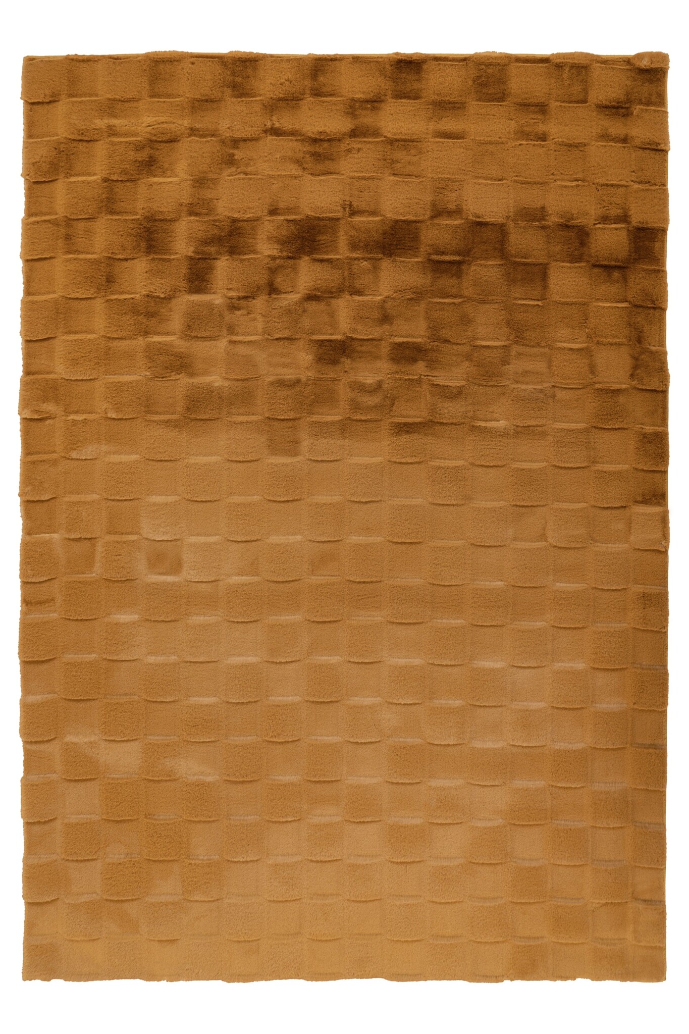 Soul Soft - Fluffy Vloerkleed - 3D Effect, Hoogpolig, 100% Polyester, Super Soft Touch - Geel Goud