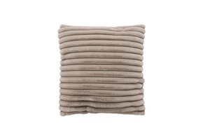 Plush Soft Kussen - 3D Effect, Hoogpolig, 100% Polyester, Super Soft Touch - Taupe
