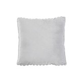 Plush Soft Kussen - 3D Effect, Hoogpolig, 100% Polyester, Super Soft Touch - Zilver