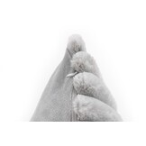 Plush Soft Kussen - 3D Effect, Hoogpolig, 100% Polyester, Super Soft Touch - Zilver