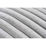 Plush Soft Kussen - 3D Effect, Hoogpolig, 100% Polyester, Super Soft Touch - Zilver