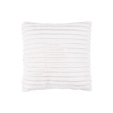 Plush Soft Kussen - 3D Effect, Hoogpolig, 100% Polyester, Super Soft Touch - Creme