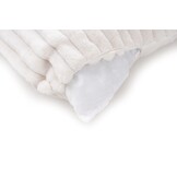 Plush Soft Kussen - 3D Effect, Hoogpolig, 100% Polyester, Super Soft Touch - Creme