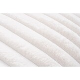 Plush Soft Kussen - 3D Effect, Hoogpolig, 100% Polyester, Super Soft Touch - Creme