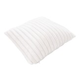 Plush Soft Kussen - 3D Effect, Hoogpolig, 100% Polyester, Super Soft Touch - Creme