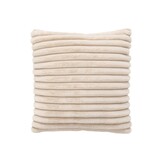 Plush Soft Kussen - 3D Effect, Hoogpolig, 100% Polyester, Super Soft Touch - Beige
