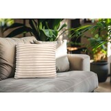 Plush Soft Kussen - 3D Effect, Hoogpolig, 100% Polyester, Super Soft Touch - Beige