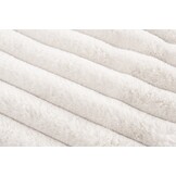 Plush Soft Plaid - Fluffy Deken - 3D Effect, Hoogpolig, 100% Polyester, Super Soft Touch - Creme