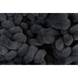 Plush Soft Plaid - Fluffy Deken - 3D Effect, Hoogpolig, 100% Polyester, Super Soft Touch - Antraciet
