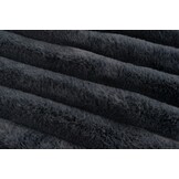 Plush Soft Plaid - Fluffy Deken - 3D Effect, Hoogpolig, 100% Polyester, Super Soft Touch - Antraciet