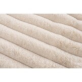 Plush Soft Plaid - Fluffy Deken - 3D Effect, Hoogpolig, 100% Polyester, Super Soft Touch - Beige