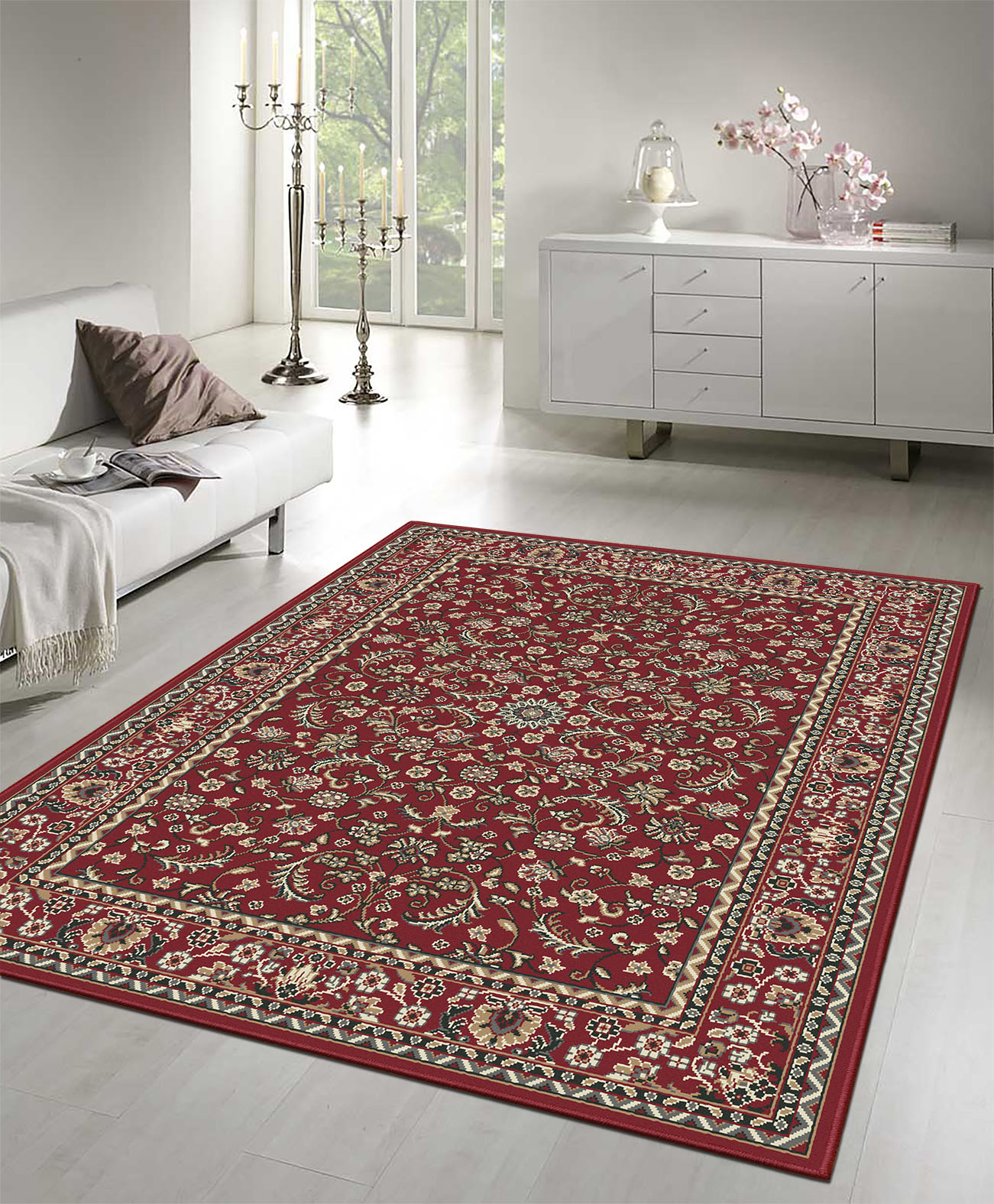 Klassiek Rood Oosters Vloerkleed – Nain Collectie - Traditioneel Vintage Tapijt