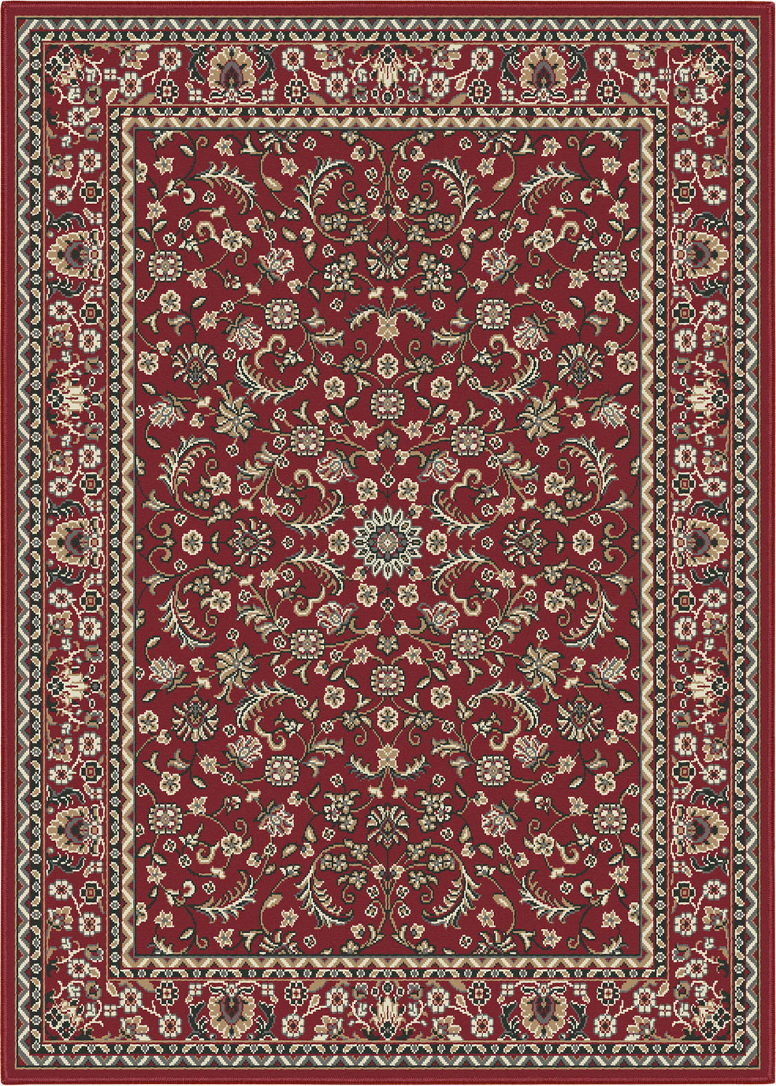 Klassiek Rood Oosters Vloerkleed – Nain Collectie - Traditioneel Vintage Tapijt