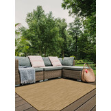 Brussels Uni Buitenkleed – Effen Indoor & Outdoor Vloerkleed – Tuinkleed, Balkonkleed – Jute
