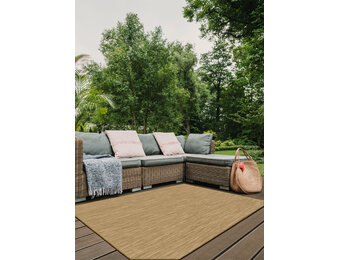 Brussels Uni Buitenkleed – Effen Indoor & Outdoor Vloerkleed – Tuinkleed, Balkonkleed – Jute