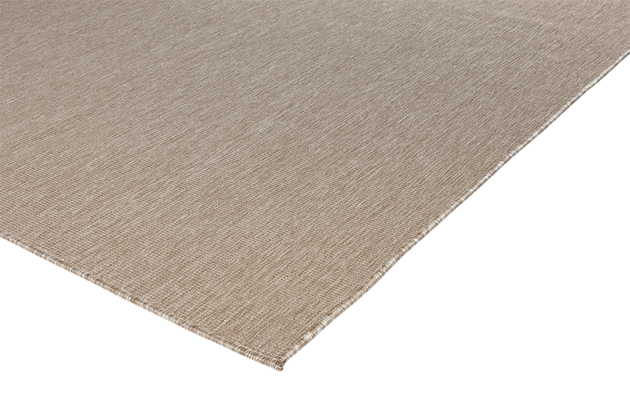 Brussels Uni Buitenkleed – Effen Indoor & Outdoor Vloerkleed – Tuinkleed, Balkonkleed – Linnen Beige