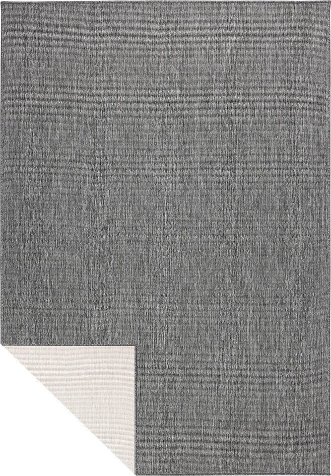 Brussels Uni Buitenkleed – Effen Indoor & Outdoor Vloerkleed – Tuinkleed, Balkonkleed – Zilver Grijs