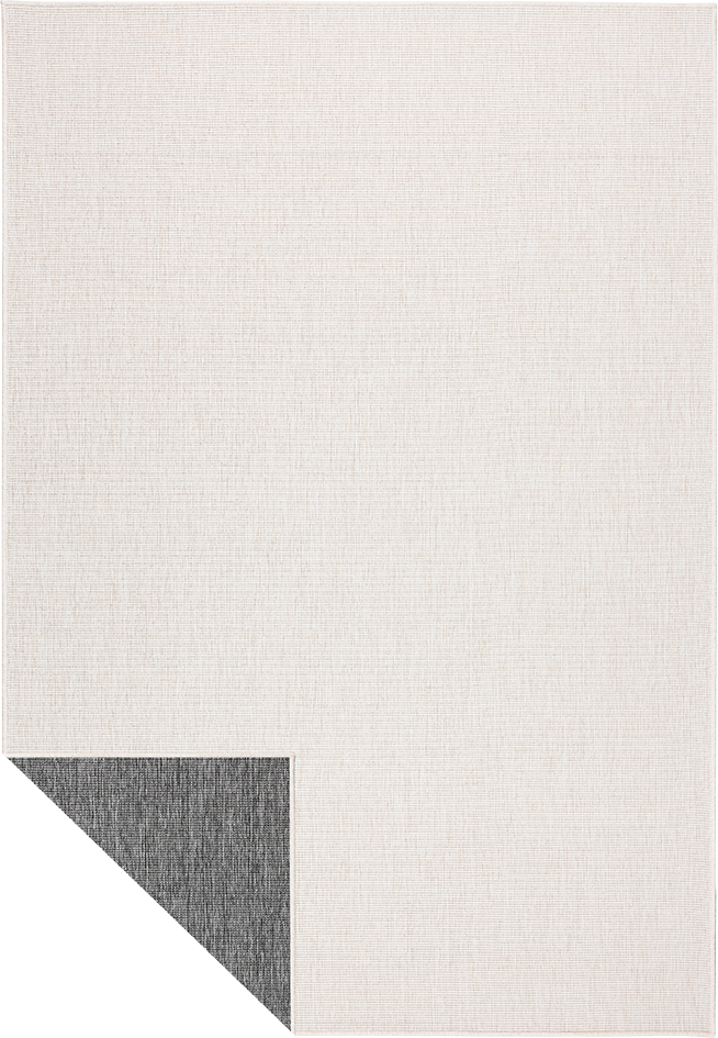 Brussels Uni Buitenkleed – Effen Indoor & Outdoor Vloerkleed – Tuinkleed, Balkonkleed – Creme Wit