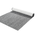 Brussels Uni Buitenkleed – Effen Indoor & Outdoor Vloerkleed – Tuinkleed, Balkonkleed – Zilver Grijs