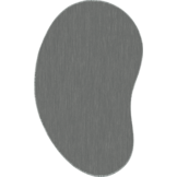 Brussels Uni Buitenkleed – Organisch -  Effen Indoor & Outdoor Vloerkleed – Tuinkleed, Balkonkleed – Zilver Grijs