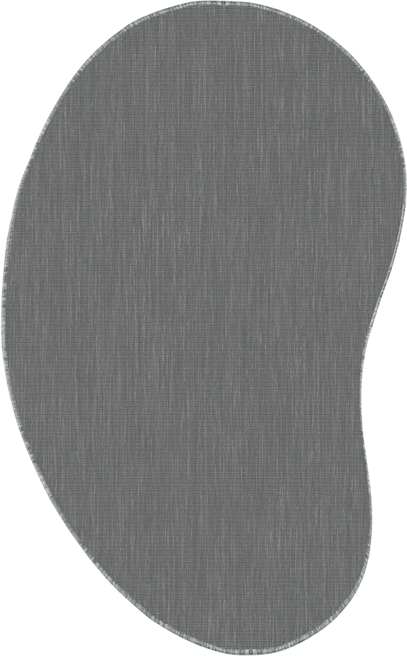 Brussels Uni Buitenkleed – Organisch - Effen Indoor & Outdoor Vloerkleed – Tuinkleed, Balkonkleed – Zilver Grijs