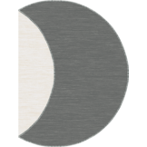 Brussels Uni Buitenkleed – Rond - Effen Indoor & Outdoor Vloerkleed – Tuinkleed, Balkonkleed – Zilver Grijs