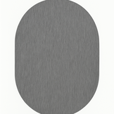 Brussels Uni Buitenkleed – Ovaal - Effen Indoor & Outdoor Vloerkleed – Tuinkleed, Balkonkleed – Zilver Grijs