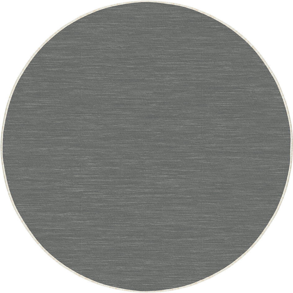 Brussels Uni Buitenkleed – Rond - Effen Indoor & Outdoor Vloerkleed – Tuinkleed, Balkonkleed – Creme Wit