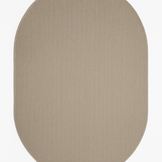 Brussels Uni Buitenkleed – Ovaal - Effen Indoor & Outdoor Vloerkleed – Tuinkleed, Balkonkleed – Linnen Beige