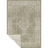 Brussels Vintage Buitenkleed – Vierkant - Indoor & Outdoor Vloerkleed – Tuinkleed, Balkonkleed – Linnen Beige