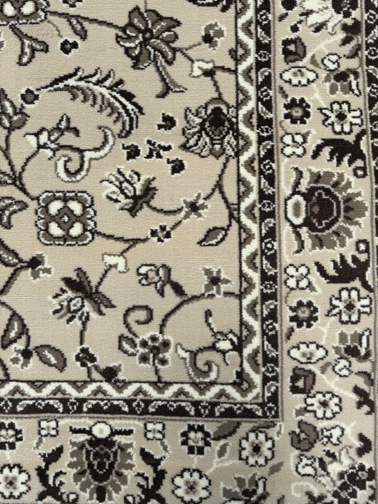 Nain Klassiek - Laagpolig Oosters Vloerkleed - Vintage Tapijt - Creme Beige