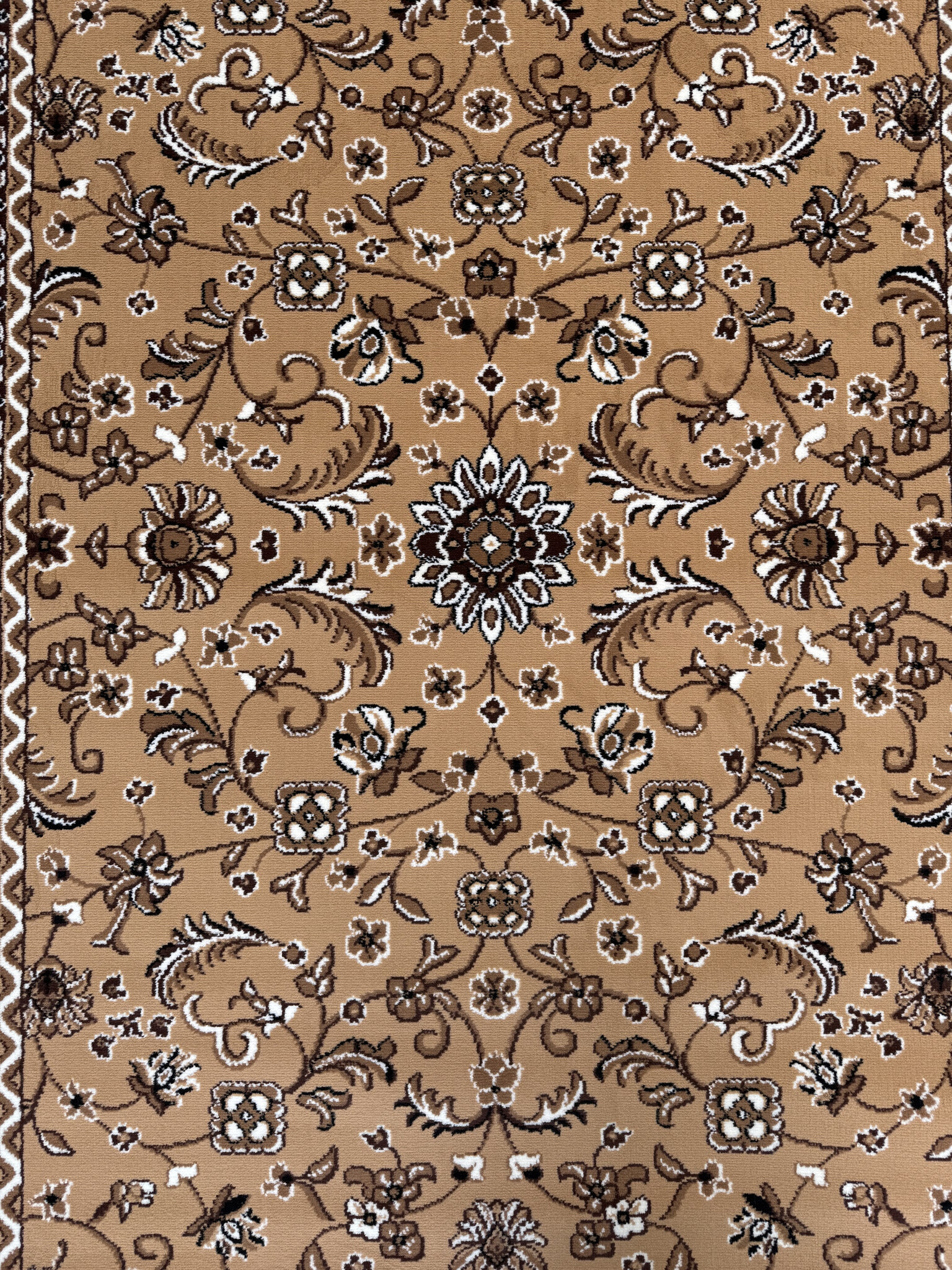 Nain Klassiek - Laagpolig Oosters Vloerkleed - Vintage Tapijt - Beige