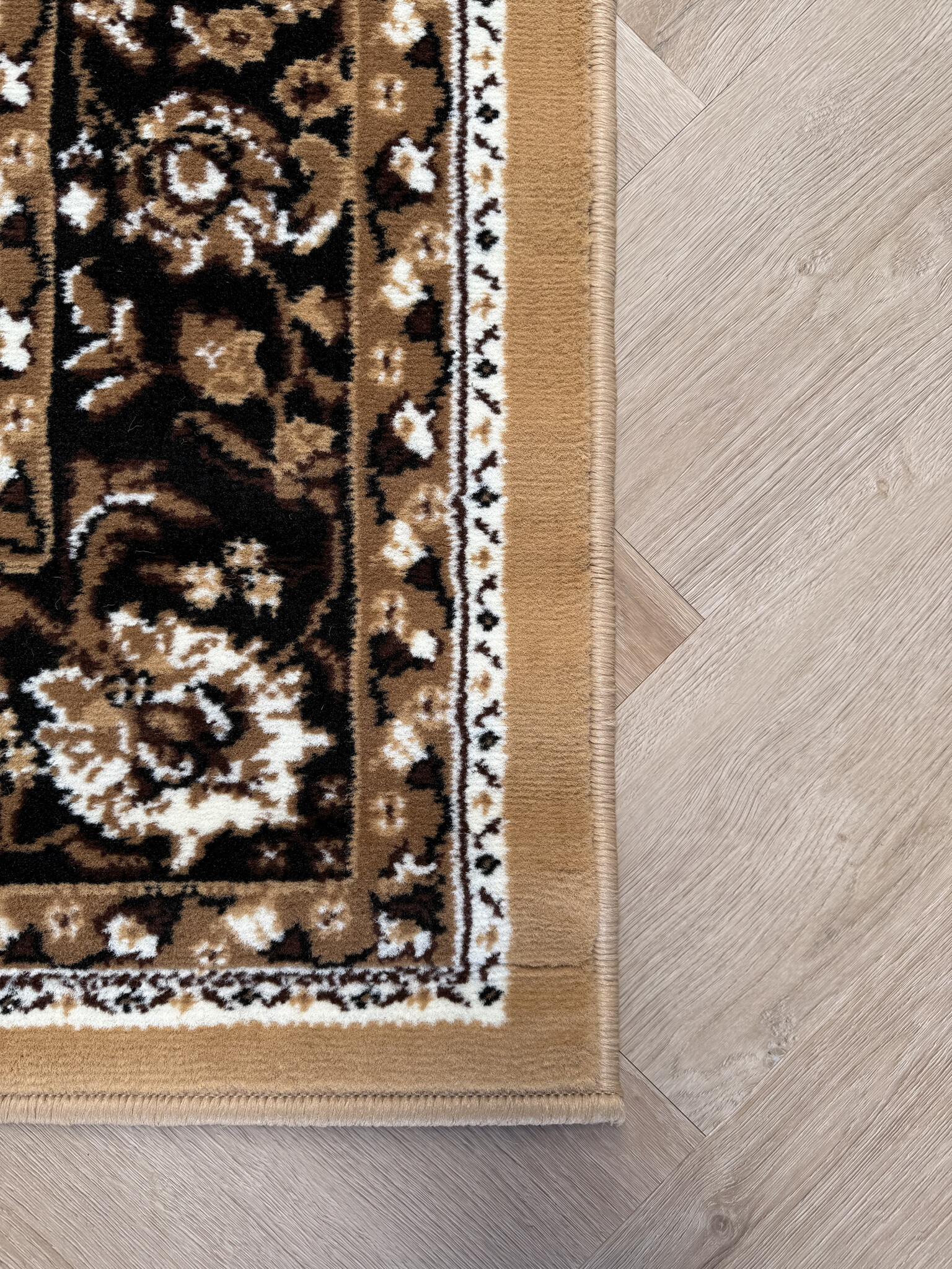 Nain Klassiek Medaillon - Laagpolig Oosters Vloerkleed - Vintage Tapijt - Beige