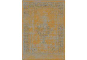 Istanbul Vintage - Laagpolig Vloerkleed - Retro Tapijt - Mosterd Geel