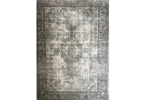 Istanbul Vintage - Laagpolig Vloerkleed - Retro Tapijt - Creme Groen