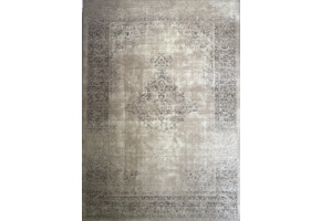 Istanbul Vintage - Laagpolig Vloerkleed - Retro Tapijt - Creme