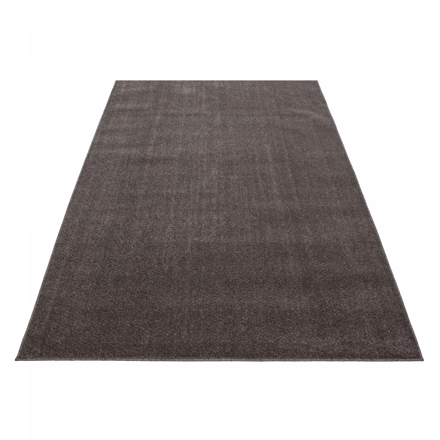 Outlet- Basics Effen Vloerkleed Bruin Laagpolig