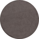 Rond Basic Effen Vloerkleed Bruin